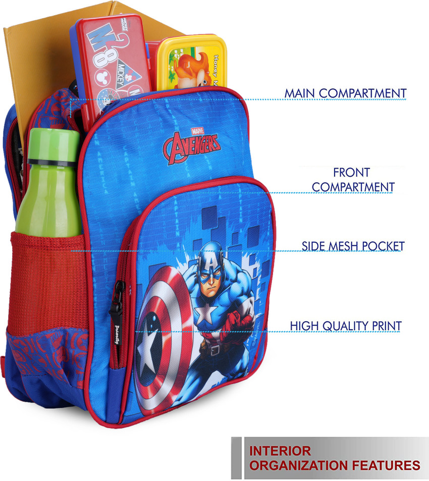 Priority Original Licensed Captain America Kids School Bag 15 L