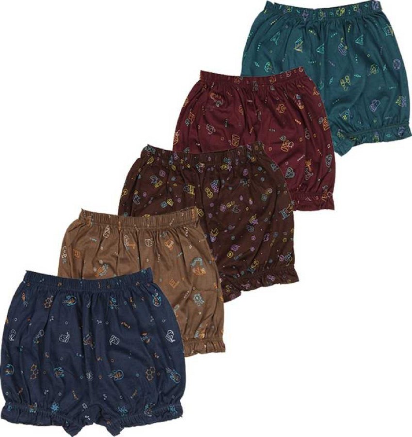 CRITO Bloomer Ladies Cotton Panties (Print) (85-CM) Combo of 5