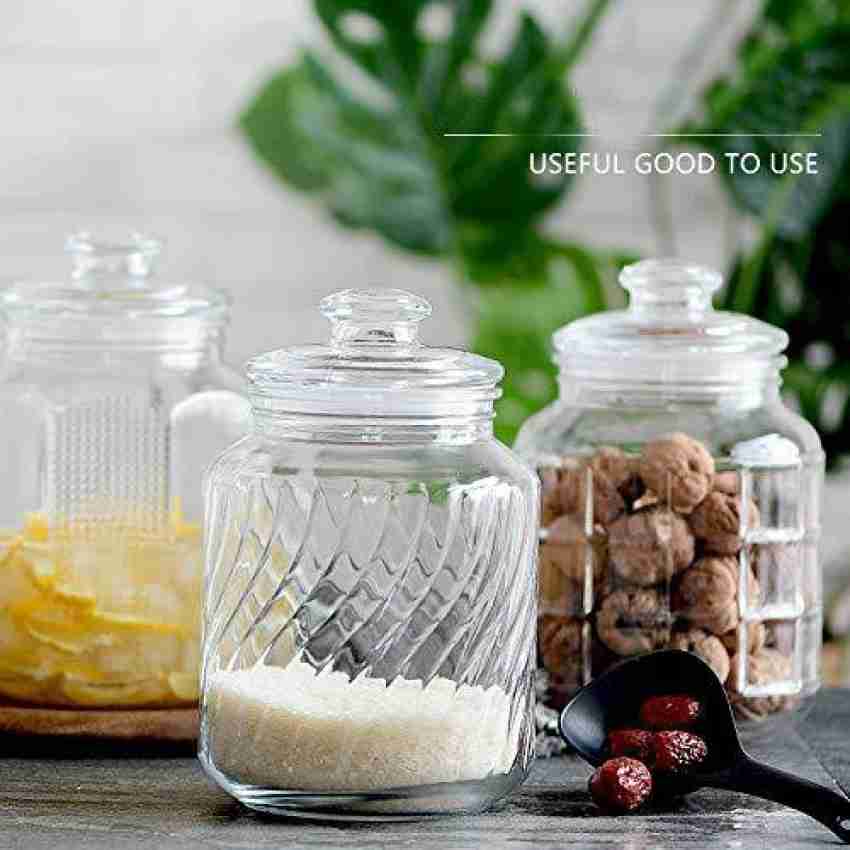 Mason candy Jar for Spices Glass Transparent Container Glass Jars with Lids  Cookie Jar Kitchen Jars