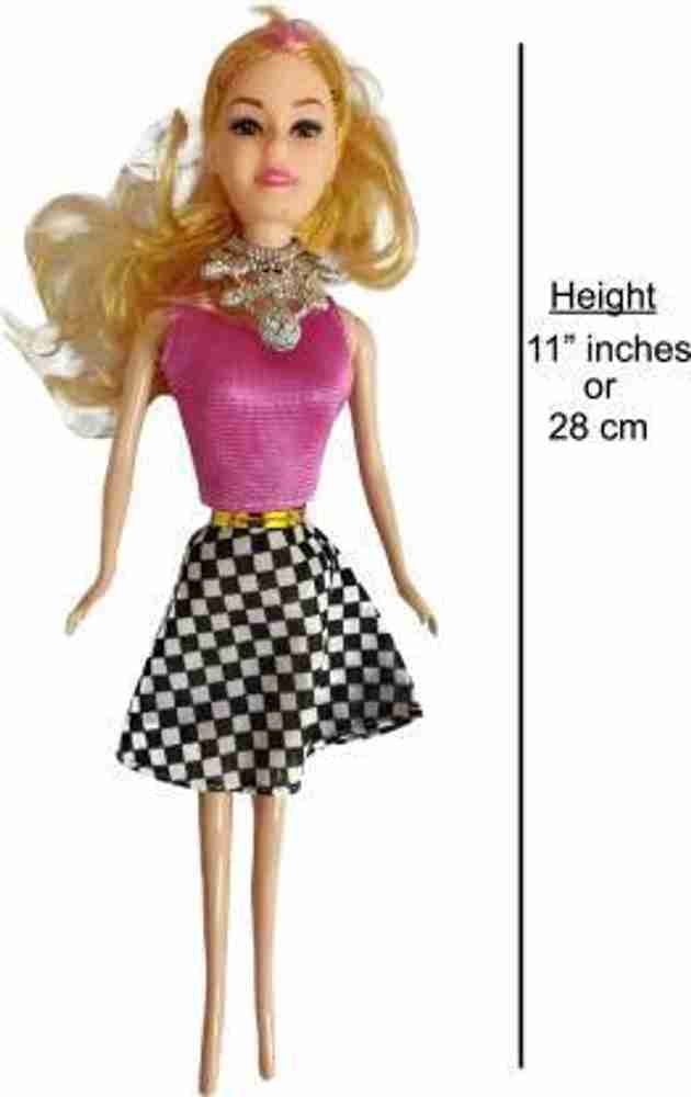 Easy Way Big Size Baby Fashion Doll With Shoes Fashion Accessories Kit Play Set For Girls Kids Gift and Showpiece Multicolour Height 28 cm Multicolor Big Size Baby Fashion