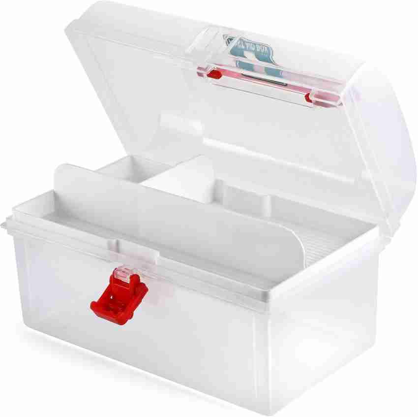 S Satisfyshop Plastic Medicine Box, Medical Box, First aid Box, Multi  Purpose Box, Multi Utility Storage with Handle First Aid Kit First Aid Kit  Price in India - Buy S Satisfyshop Plastic Medicine Box, Medical Box, First  aid Box, Multi Purpose Box, Multi Utility