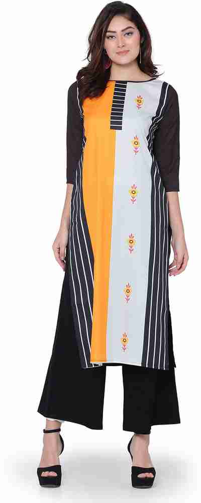 VIVA FASHION Women Printed Straight Kurta Buy VIVA FASHION Women