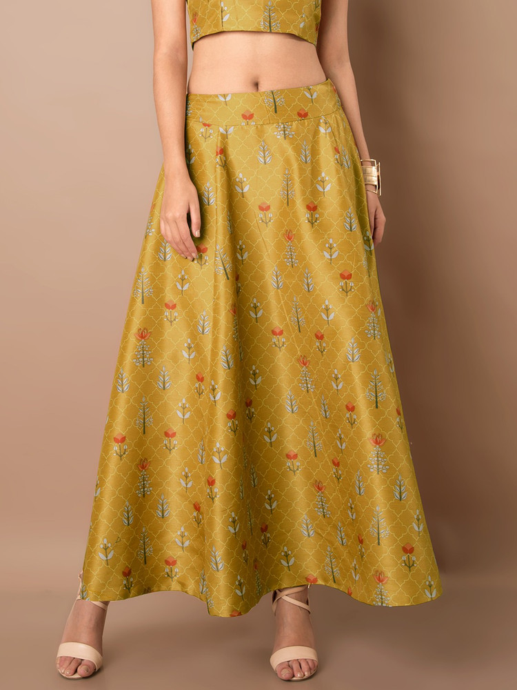 indya Floral Print Women Regular Yellow Skirt Buy indya Floral Print Women Regular Yellow Skirt Online at Best Prices in India Flipkart