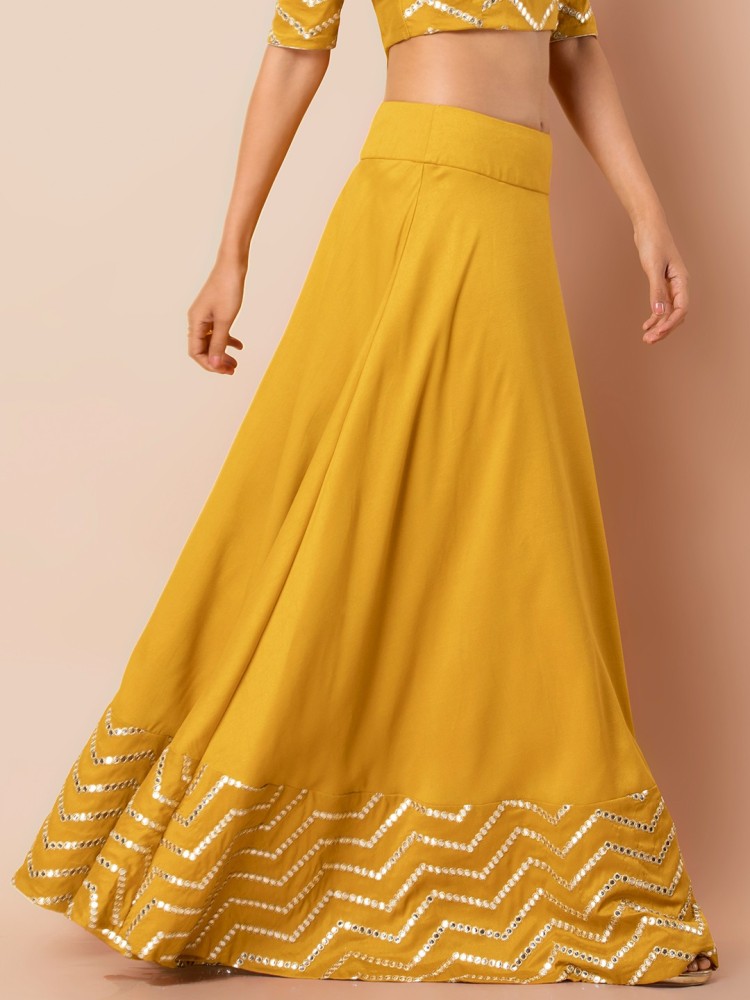 Long skirt 2024 yellow colour