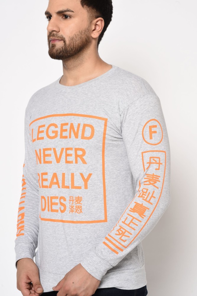 STYLAGE Typography Men Round Neck Grey T Shirt Buy STYLAGE Typography Men Round Neck Grey T Shirt Online at Best Prices in India Flipkart