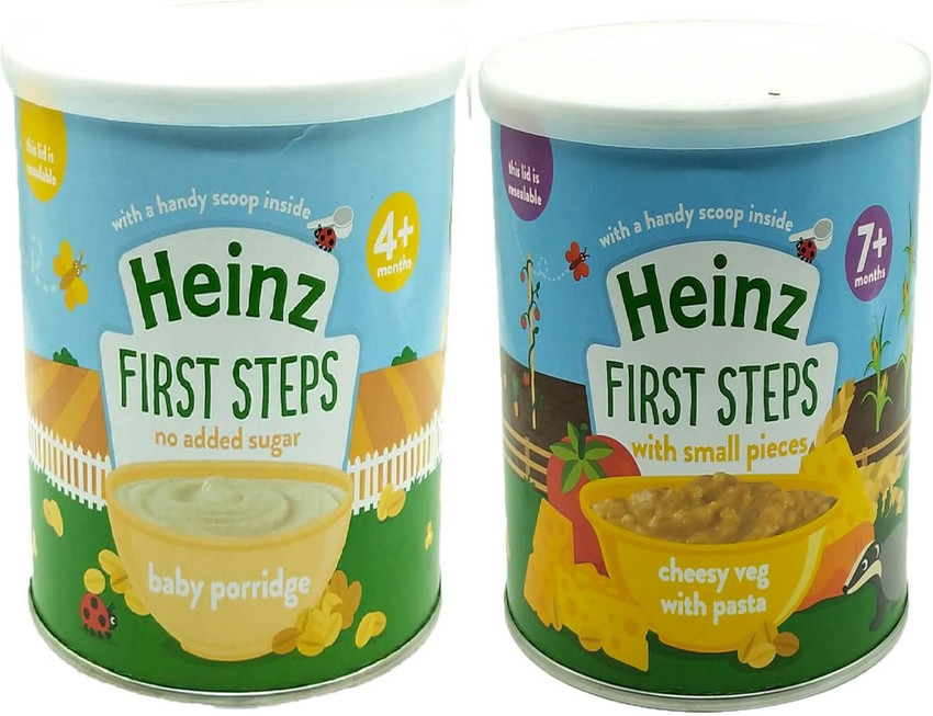 HEINZ Baby Porridge Cheesy Veg with Pasta Pack of 2 Cereal