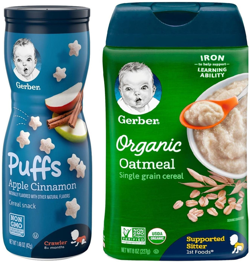 Gerber top organic oatmeal