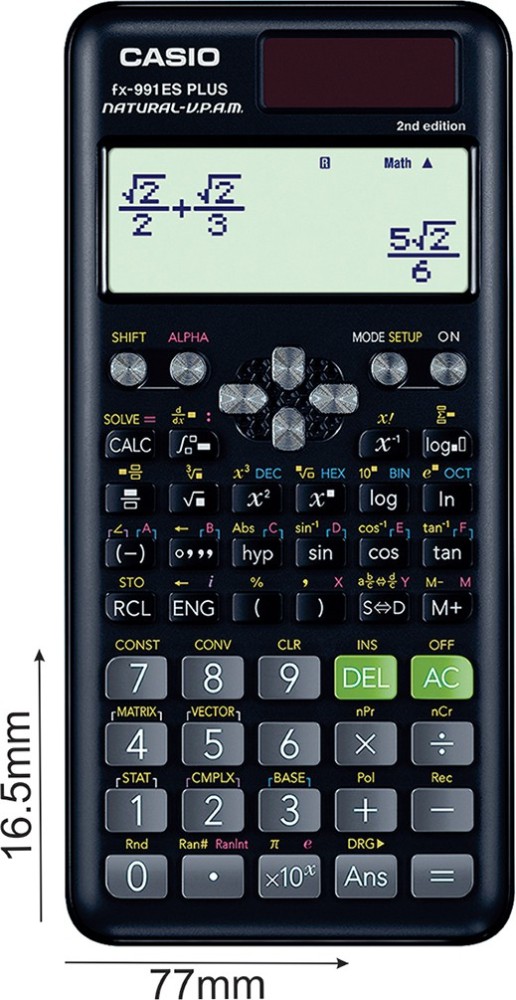Casio College FX-92+ Special Scientific Calculator Charts & Formulas