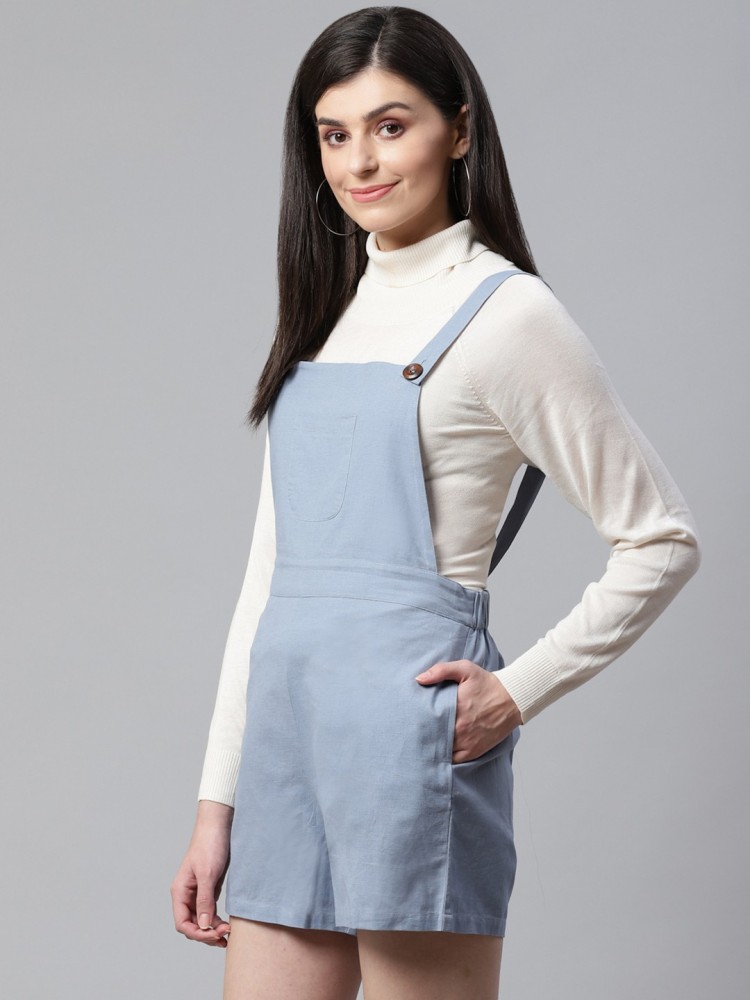 Light blue dungaree dress hotsell