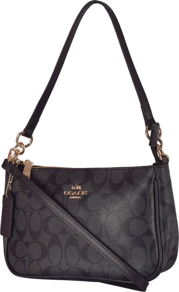 Buy COACH Women Black Handheld Bag Top Handle With Detachable Sling Strap  Belt Handbag 2027511 cms Online  Best Price in India  Flipkartcom