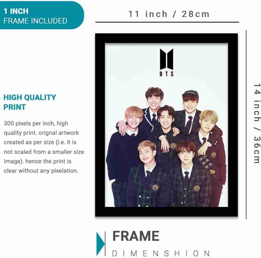 BTS Bangtan Boys Wall Frame nature - posters design, MEMBERS - Buy posters Wall BTS India Print movie, Paper Framed Personalities Music, art, in Poster music, BAND and - | BTS film