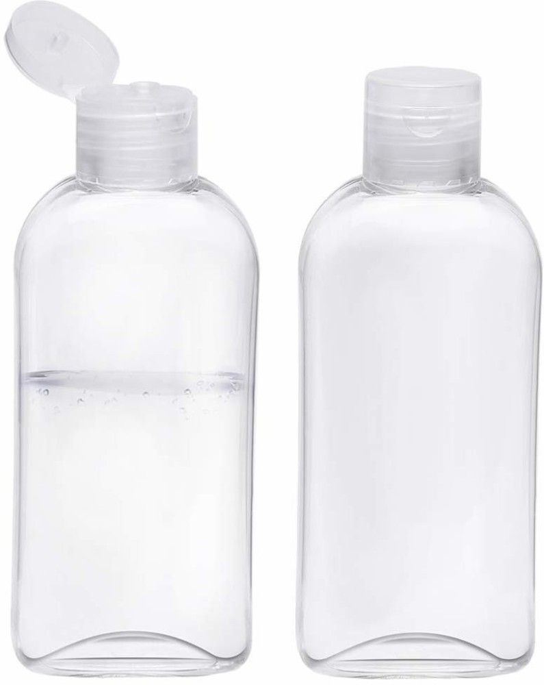 Transparent Flip Top Cap PET Juice Bottles, 100 ml to 1 L