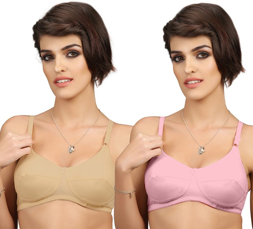 Groversons Paris Beauty Full Coverage Non-Padded Tube Bra (Magenta, Nude)