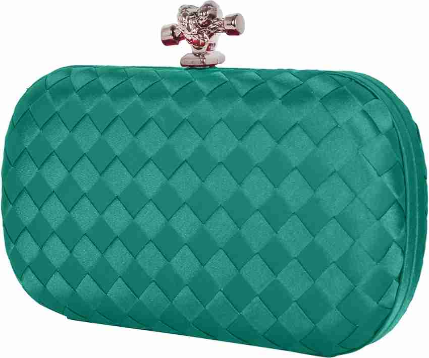 Bottega green clutch hot sale