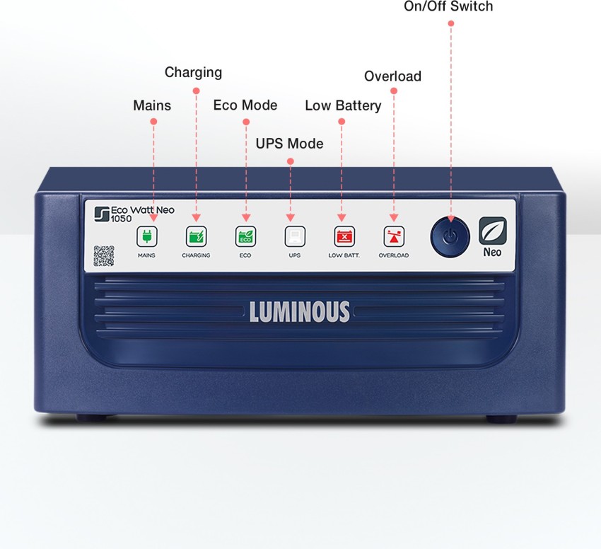 LUMINOUS Eco Watt Neo 1050 Square Wave Inverter Price in India