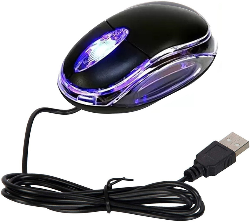Wanzhow Wired Optical Mouse USB 2.0 Mouse for Playing game PC Laptop Notebook LED Optical Wheel Wired Gaming Mice Backlit Mouse For PC Laptop 3D Optical wired USB Mouse Black Wired Optical Gaming Mous...