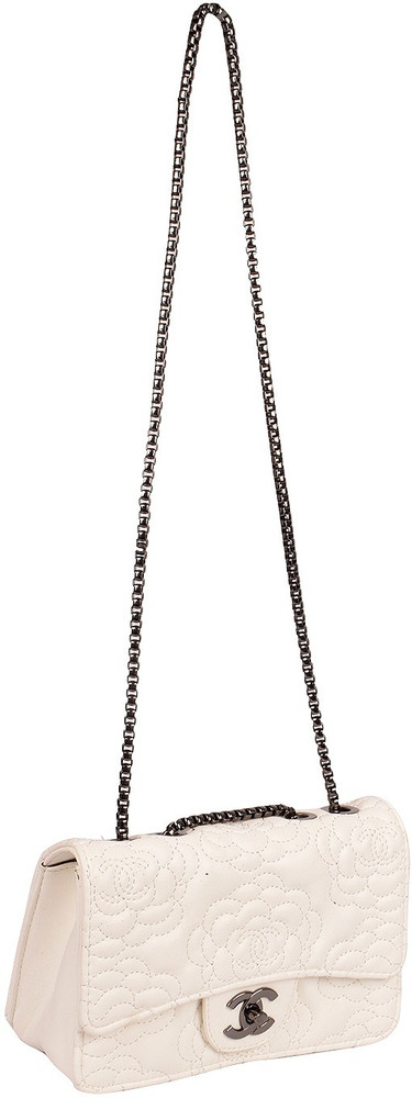 Chanel white sales sling bag