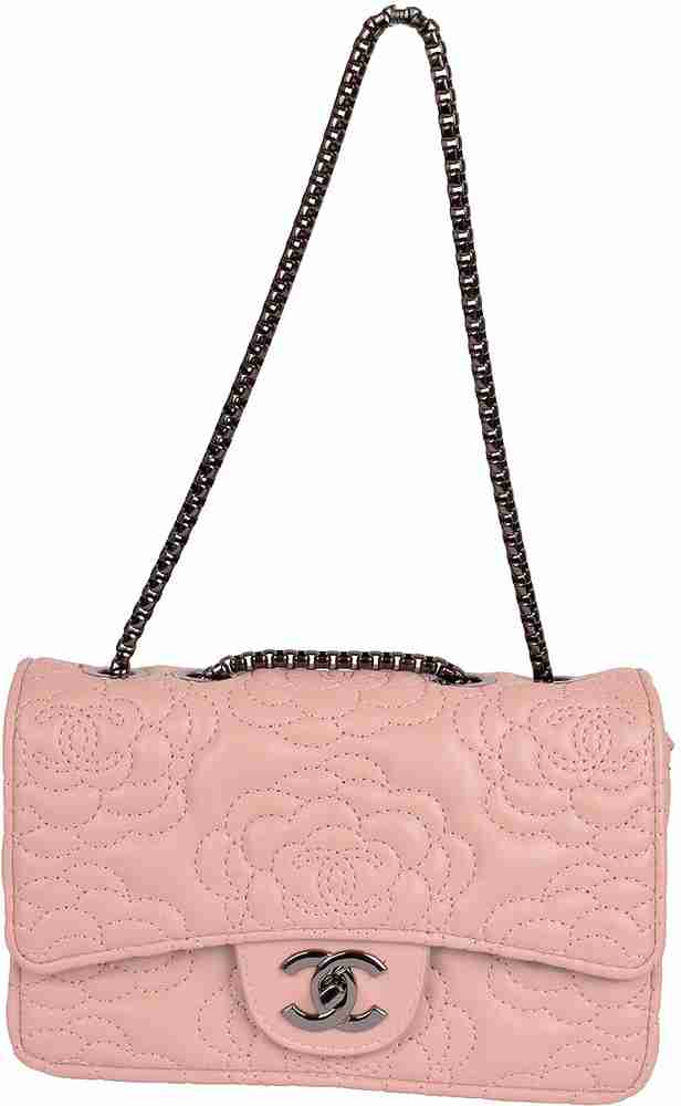 Chanel pink shoulder bag online