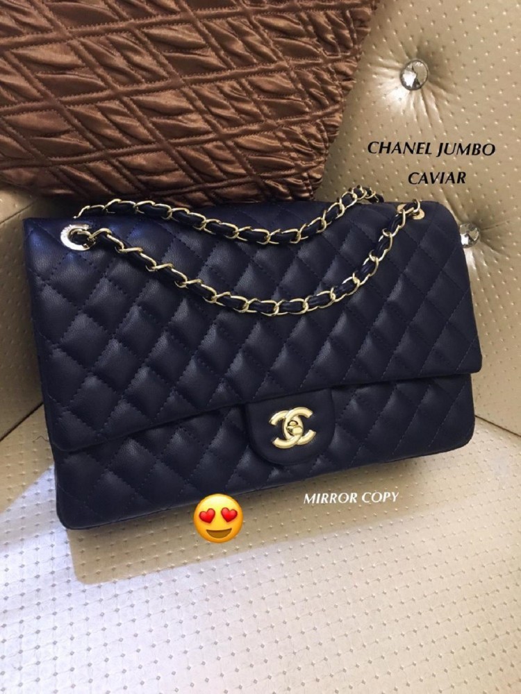 Chanel White Sling Bag Jumbo Caviar Quilted Flapover Sling HandBag For  Women 13*8*5 Inch White - Price in India