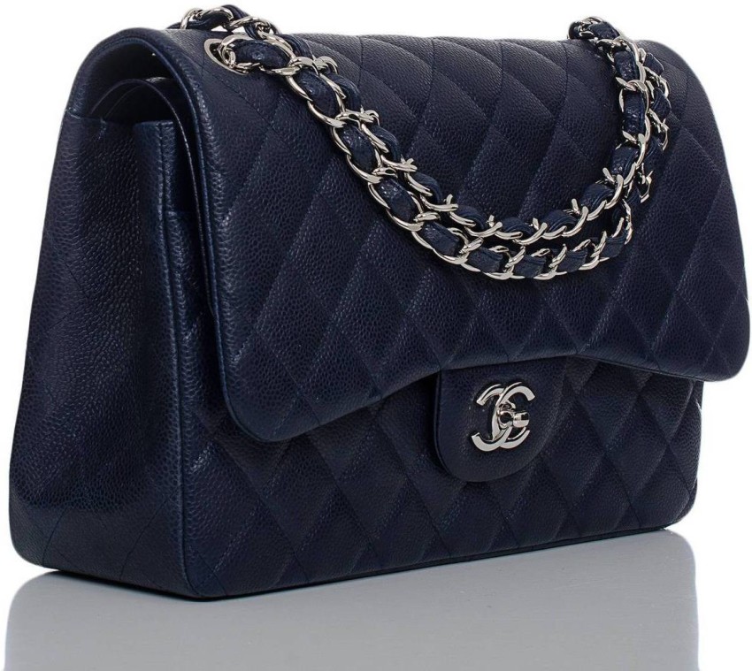 tas sling-bag Chanel Affinity Blue Caviar LGHW #26 Sling Bag