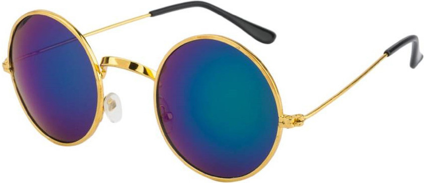 Buy John Dior Round Sunglasses Blue Multicolor For Boys Girls