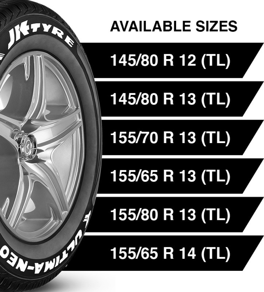 JK TYRE ULTIMA NEO 155 80 R13 TL 4 Wheeler Tyre Price in India