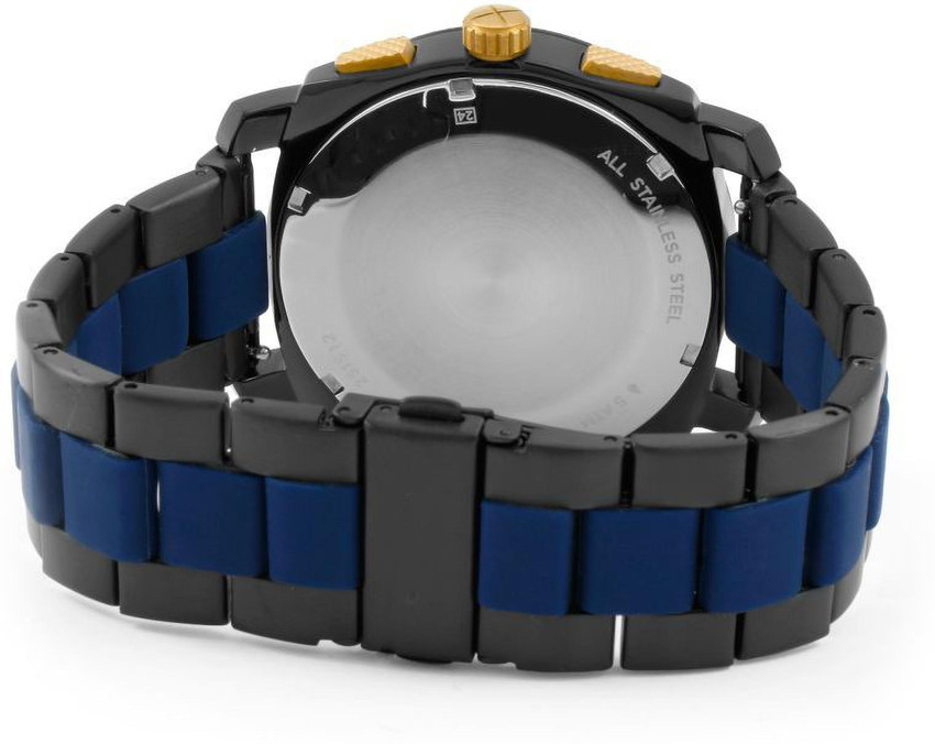 LAXIMO FS 5164 FS5164 BLACK AND BLUE BALT Analog Watch For Men