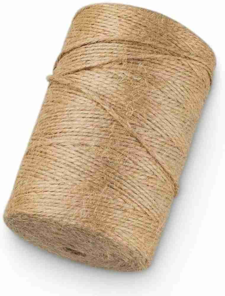 Jute Twine String 250 mtr 2 Ply Strong Thick Jute Rope 820 feet 2 Ply Thick  and Strong for Craft and Grossery - Made in india . shop for Anemone  products in India.