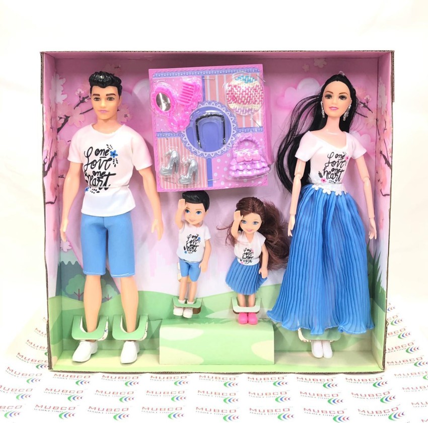 Mubco BarBie - Ken & Baby Dolls, Family Doll Set, Movable Body Parts &  Accessories - BarBie - Ken & Baby Dolls, Family Doll Set