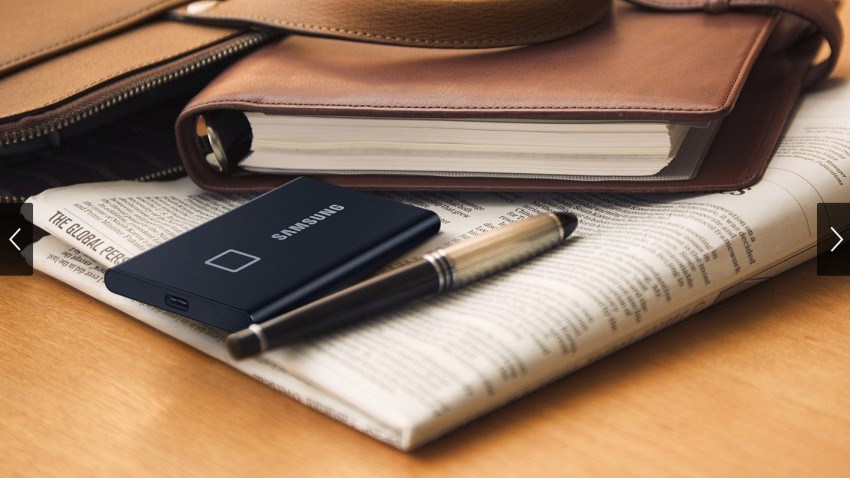 Samsung T7 Touch 1TB Portable External SSD - Black (MU-PC1T0K/WW) for sale  online