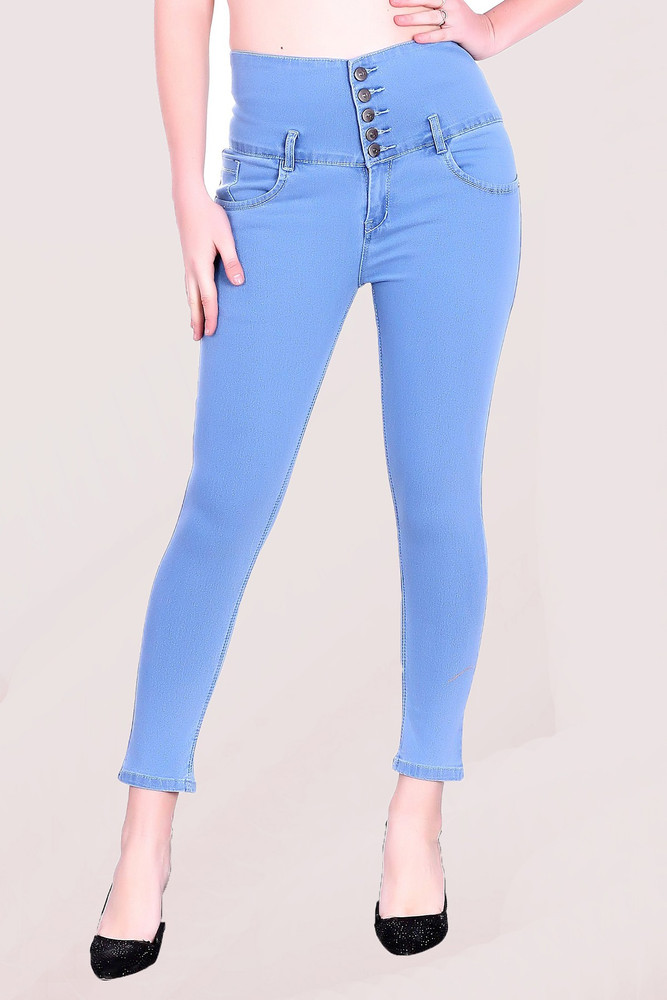 Ice blue outlet colour jeans