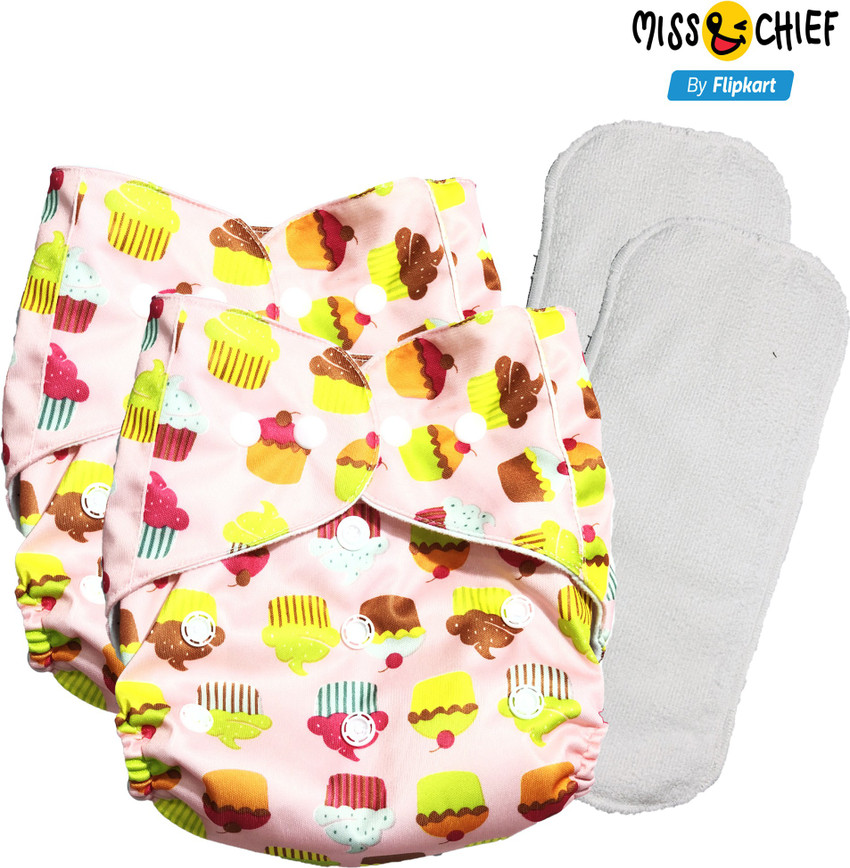 Miss Chief by Flipkart Reusable Cloth Diaper with 1 Insert Cup