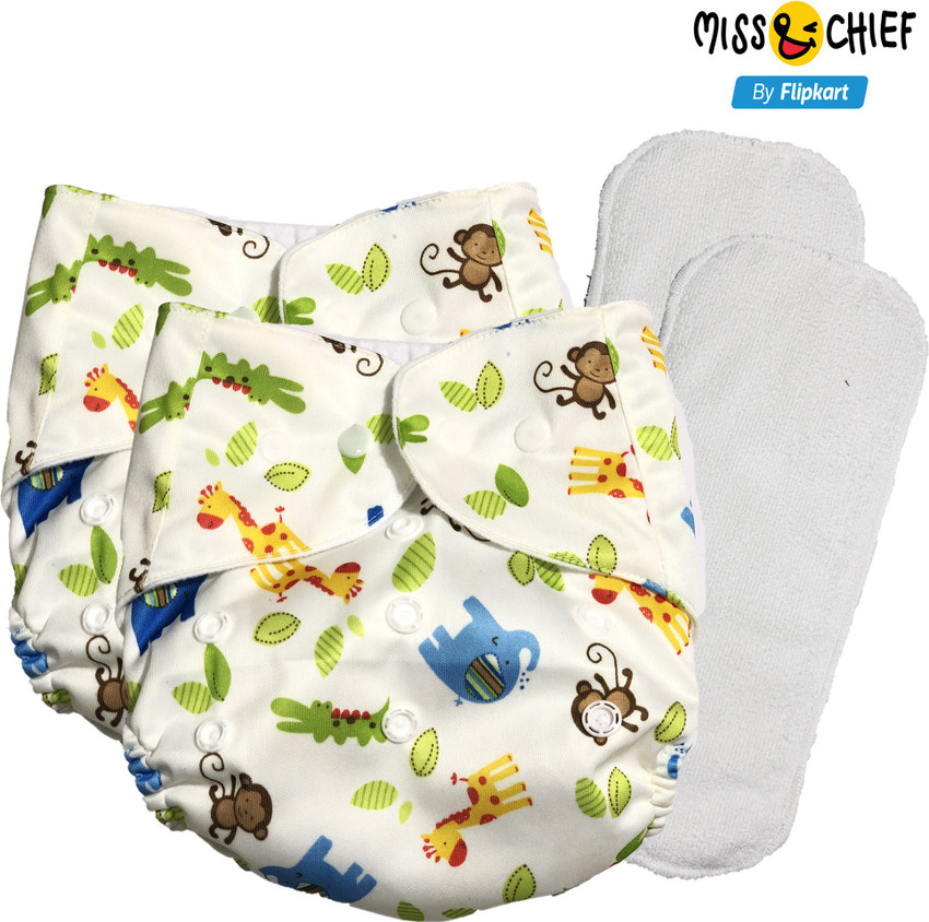 Miss Chief by Flipkart Reusable Cloth Diaper with 1 Insert