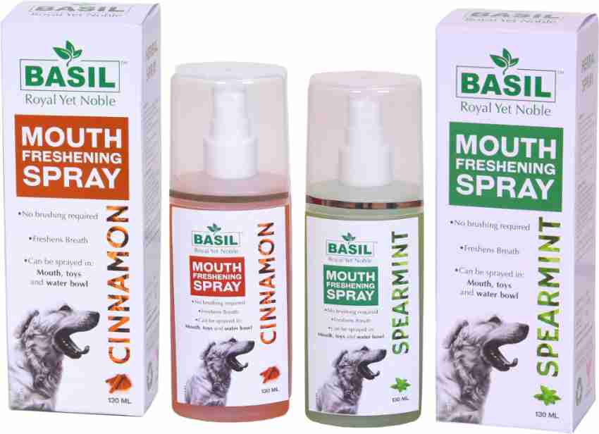 BASIL Cinnamon Spearmint Pet Mouth Freshening Spray Pet