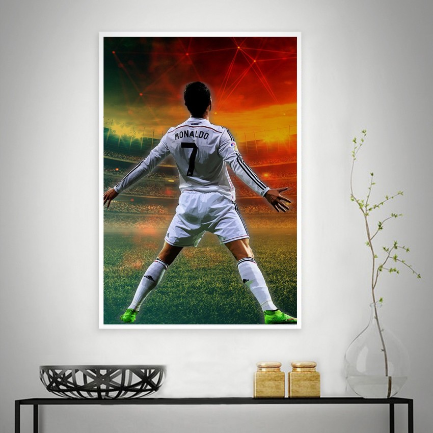 CR7 Cristiano Ronaldo Poster Motivational Soccer Star Canvas Wall Art  Football