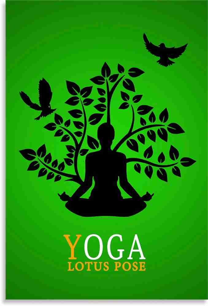 Poster 9 simple Yoga Poses for beginners 12x18 inches Fine Art Print -  Educational, Quotes & Motivation, Decorative, Religious posters in India -  Buy art, film, design, movie, music, nature and educational