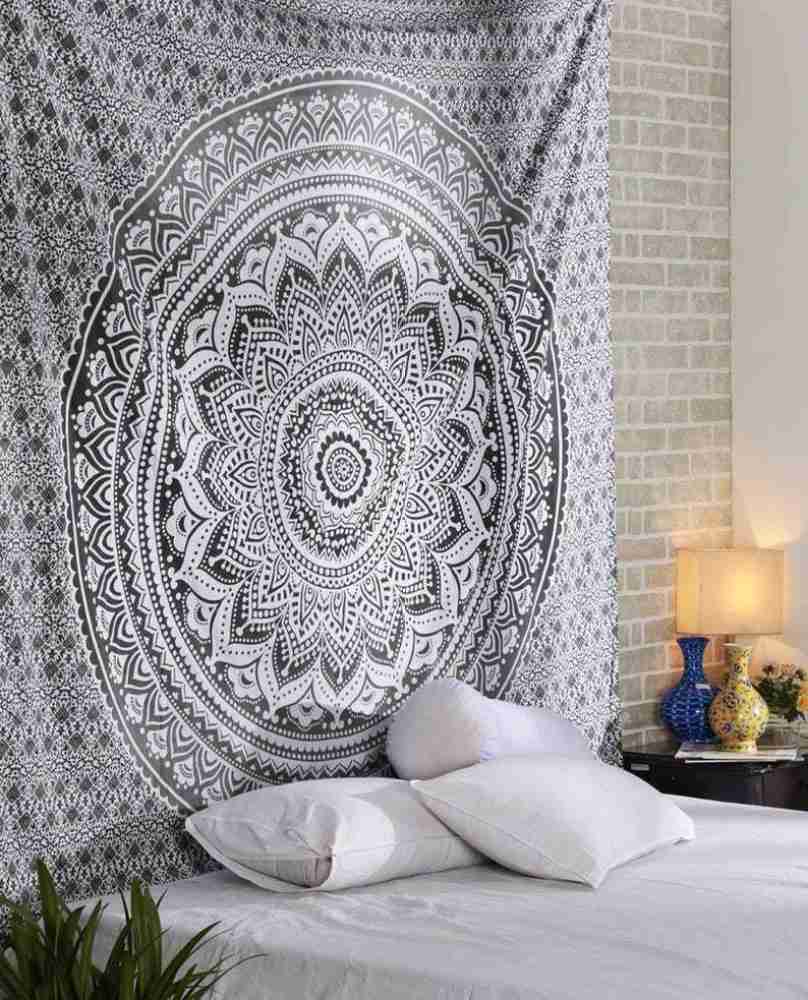 Heyrumbh Handicrafts Bohemian Mandala Black Patang Ombre Wall Hanging  Bedsheet Bedcover Room Dorm Decoration (Size 84 x 54 inches) Tapestry Price  in India - Buy Heyrumbh Handicrafts Bohemian Mandala Black Patang Ombre Wall  Hanging