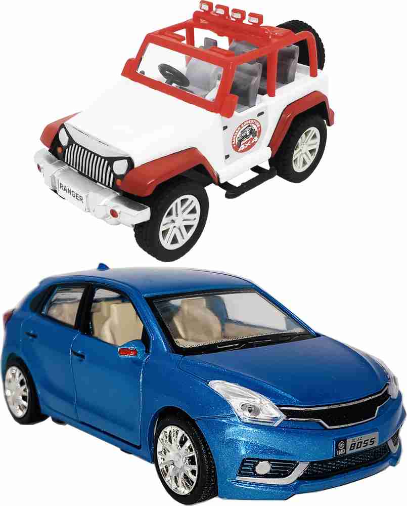 Miniature Mart Pack Of 2 Small Size Made Of Plastic Indian Miniature Vehicle models Ranger Adventure Mini jeep Replica Of Mini Brilleno Car Toy Mini Models With Pull Back Go Mini