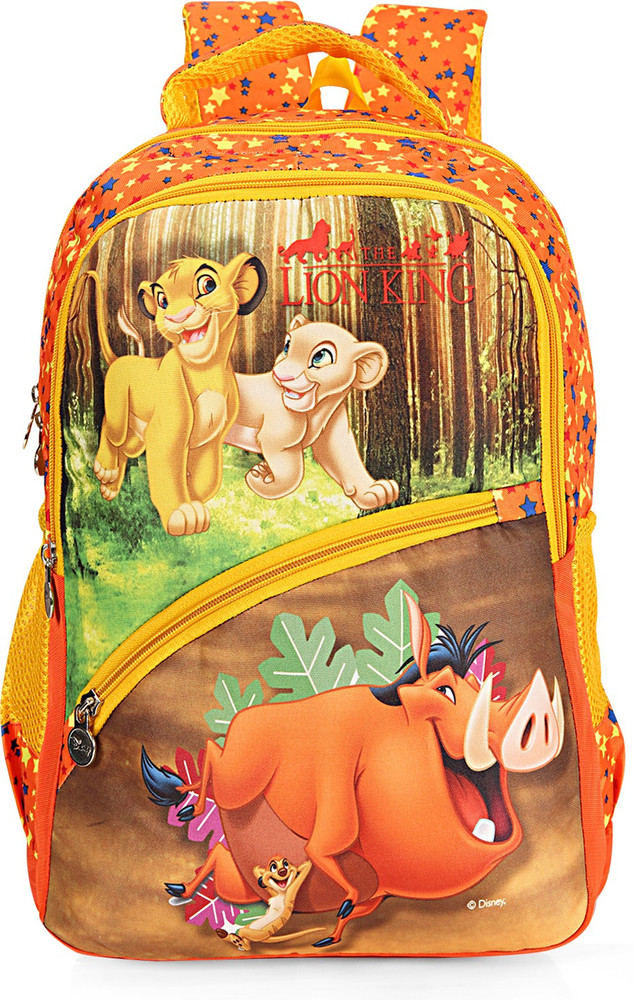POLO CLASS Lion King School Bag Orange 25 L Backpack Multicolor Price in India Flipkart