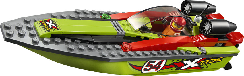 Lego city great vehicles sales race boat transporter 60254
