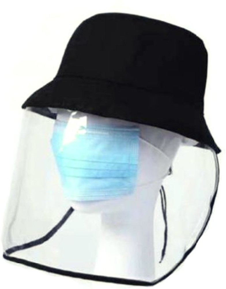 Fisherman Bucket Hat with Protective Face Shield