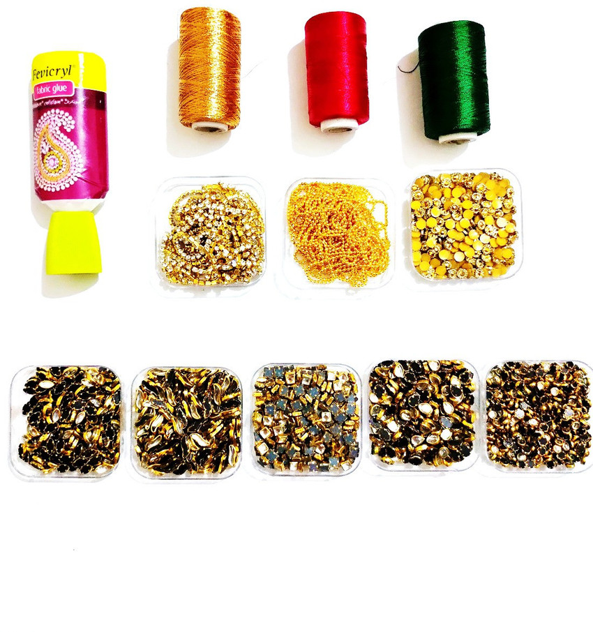 Diva Silk Thread Bangles Making Kit with Storage Box Total 382 pcs with 17 Different Types of Material Silk Thread Bangles Making Kit with Storage Box Total 382
