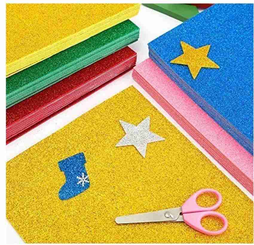  BVM GROUP A4-10 pcs Glitter Sheets (A4 Size) Art & Craft  Glitter Sheet Paper(Colour Sheet) : Arts, Crafts & Sewing