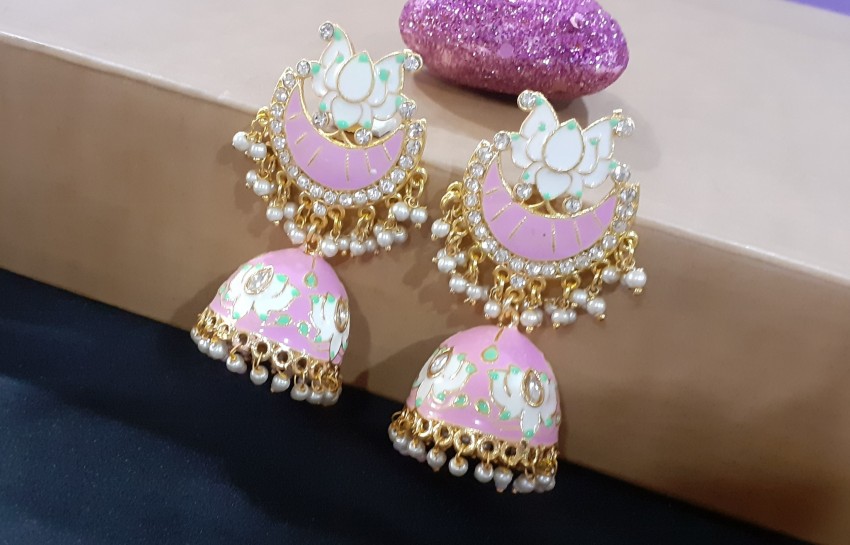 Light pink earrings hot sale for wedding