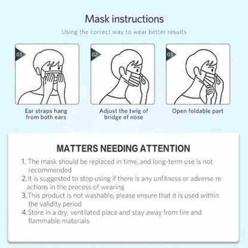 Face mask instructions on sale