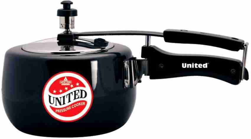 United United ucook Pranzo HA Induction Base Stainless Steel Lid 5 Litre 5 L Induction Bottom Pressure Cooker Hard Anodized 5 L Inner Lid Induction Bottom Pressure Cooker Price in India