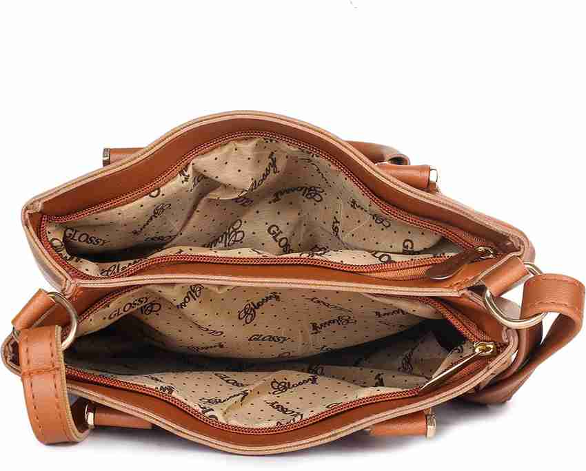 Glossy sling bag sale