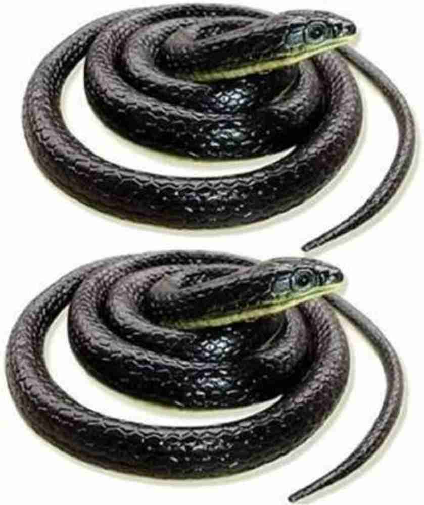 CC S Realistic Fake Rubber Snake Gag Toy Pack of 2 Artificial