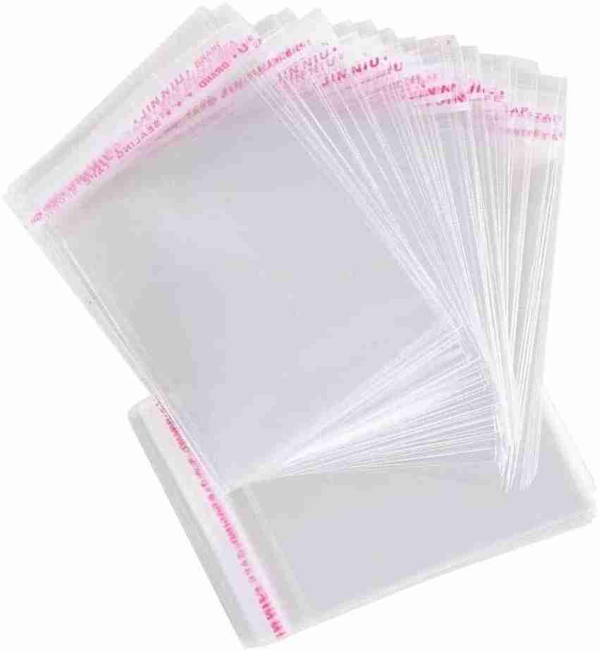 True-Ally Multi utility Self Adhesive Clear Transparent Plastic Seal  Pouch/Poly bag/Saree packing - 14 x 17 inch (Pack Of 100)