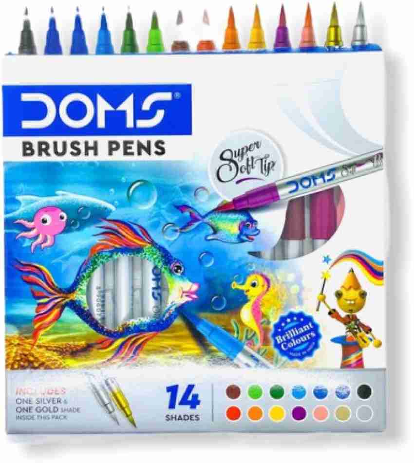  DOMS Non-Toxic Brush Pen in Cardboard Box (14